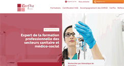 Desktop Screenshot of cerfha.fr