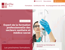 Tablet Screenshot of cerfha.fr
